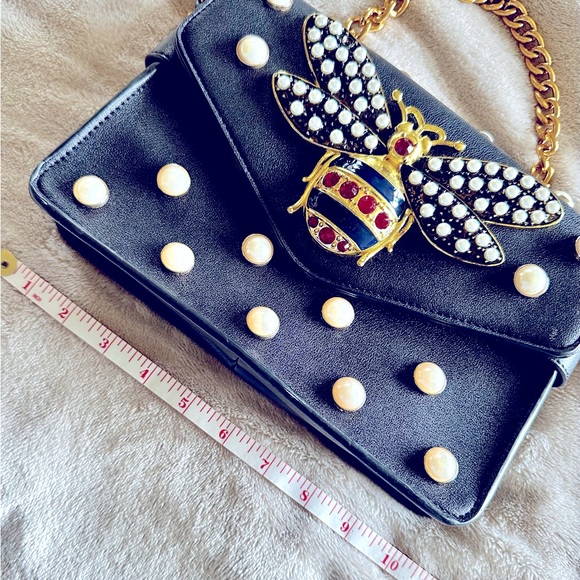 Beaded Leather Bag - OS - Picture 10 of 10